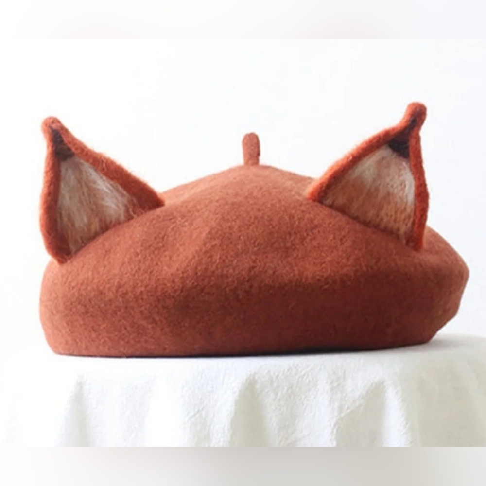 Cute Fox Ear Beret